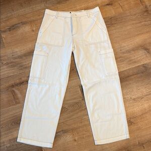 Men's Cream Cargo Pants